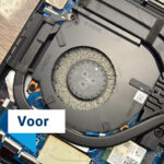 onderhoudsbeurt laptop foto voor
